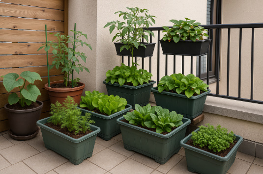 ベランダでできるかっこいい家庭菜園レイアウト